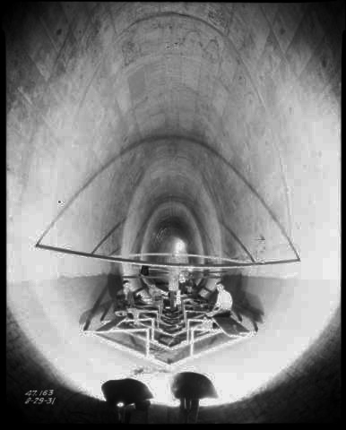 inside tunnel feburary 1931